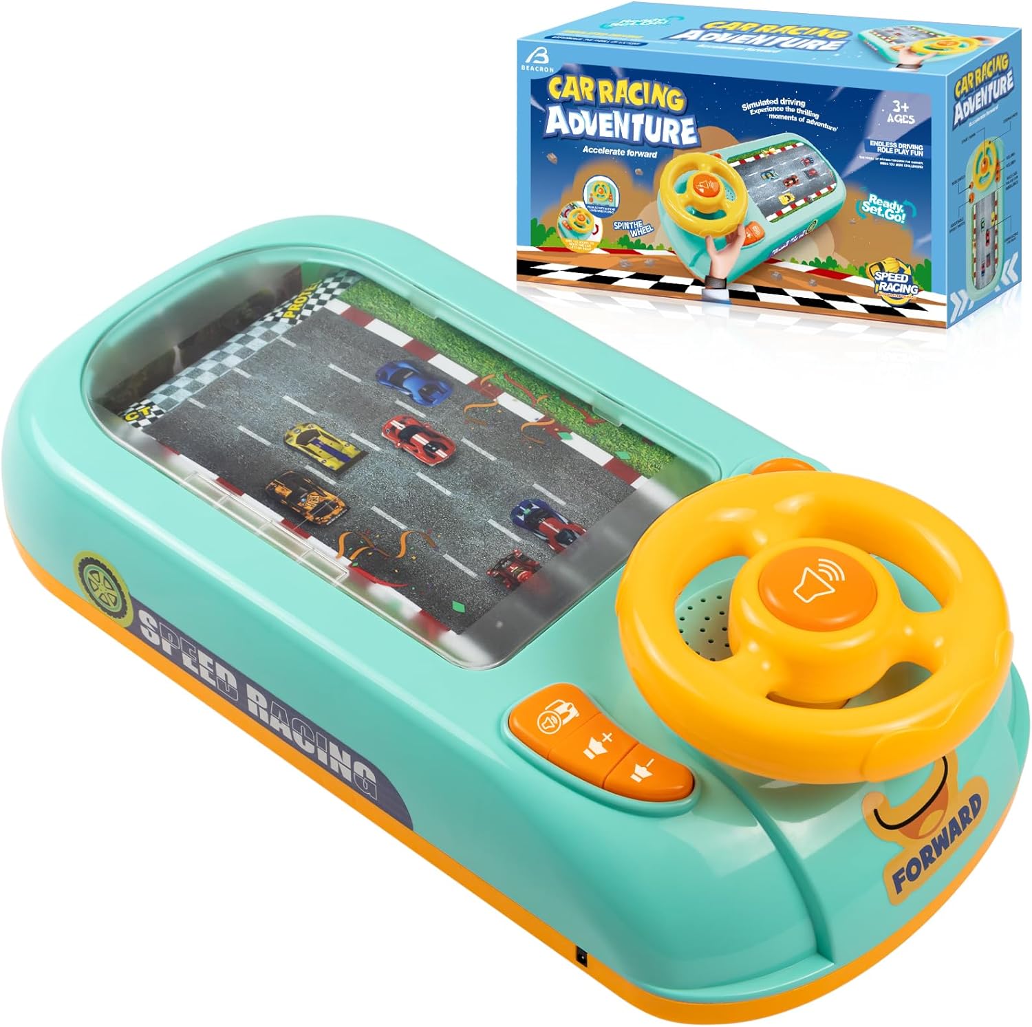 Jucarie tip simulator cu volan pentru copii - imagine 12